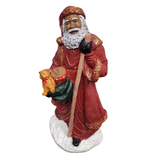 Santa Claus with Staff Figurine