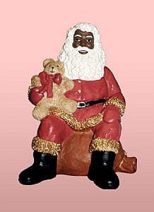 Santa Sitting with Teddy